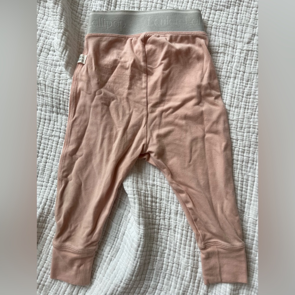 Loulou lollipop pink pants- used- 3-6mo - Picture 2 of 3